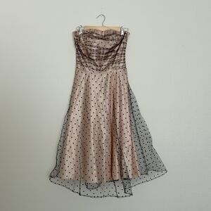 Stop Staring! Retro-style Polka Dot Tulle Swing Dress Size Medium